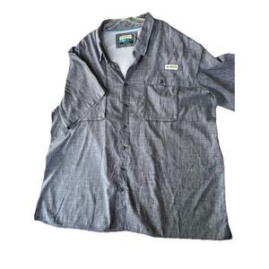 Magellan Fishing Shirt Aransas Pass Fish Gear Vented SS Moisture Wicking Sz 4XL